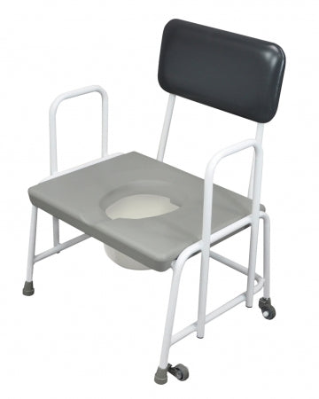 Dorset Devon and Suffolk Bariatric Commode - Seat Ht 420mm - Fixed Arms